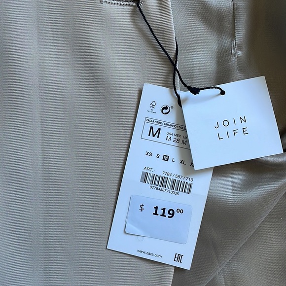 Straight cut buttoned blazer | Zara - Picture 6 of 6